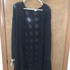 Black cardigan